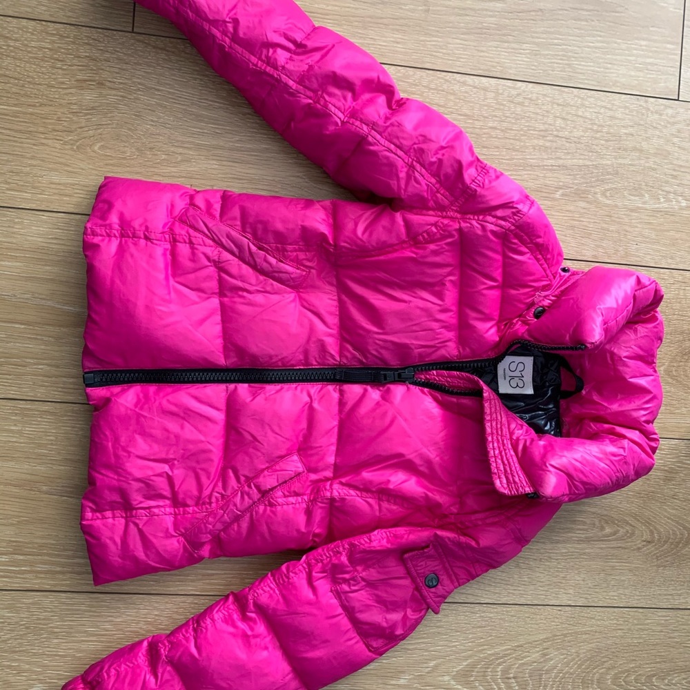 Girl S13 hot pink coat size 10
